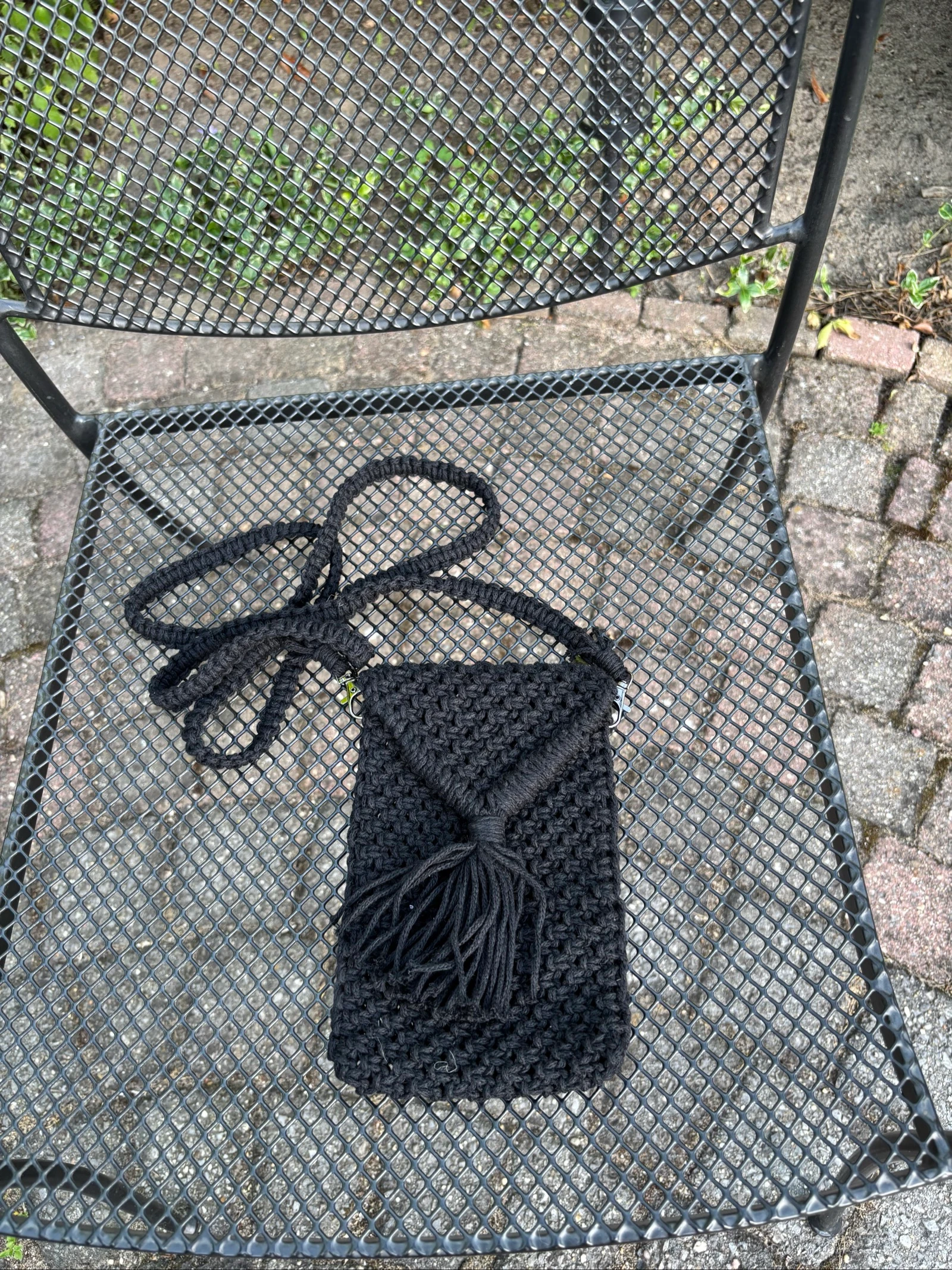 Telefoontasje macrame
